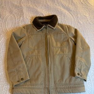 Class Club Khaki Jacket with Sherpa Collar